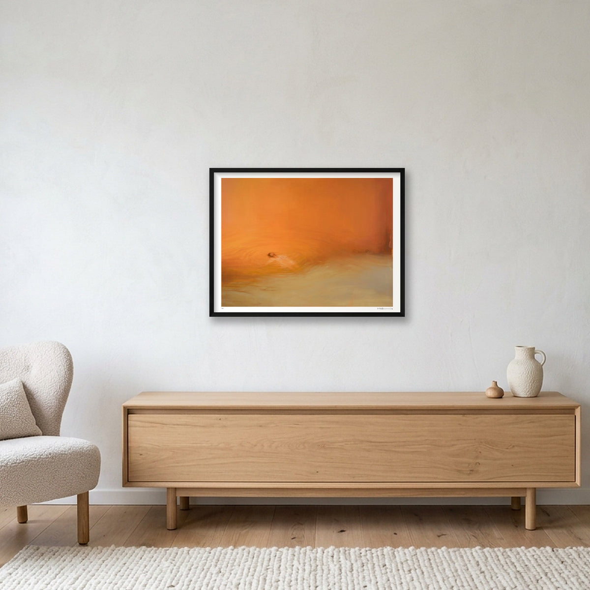 AFLOAT — 80×60cm, 31×24" Black Frame