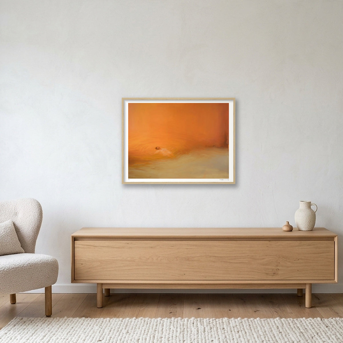 AFLOAT — 80×60cm, 31×24" Oak Frame
