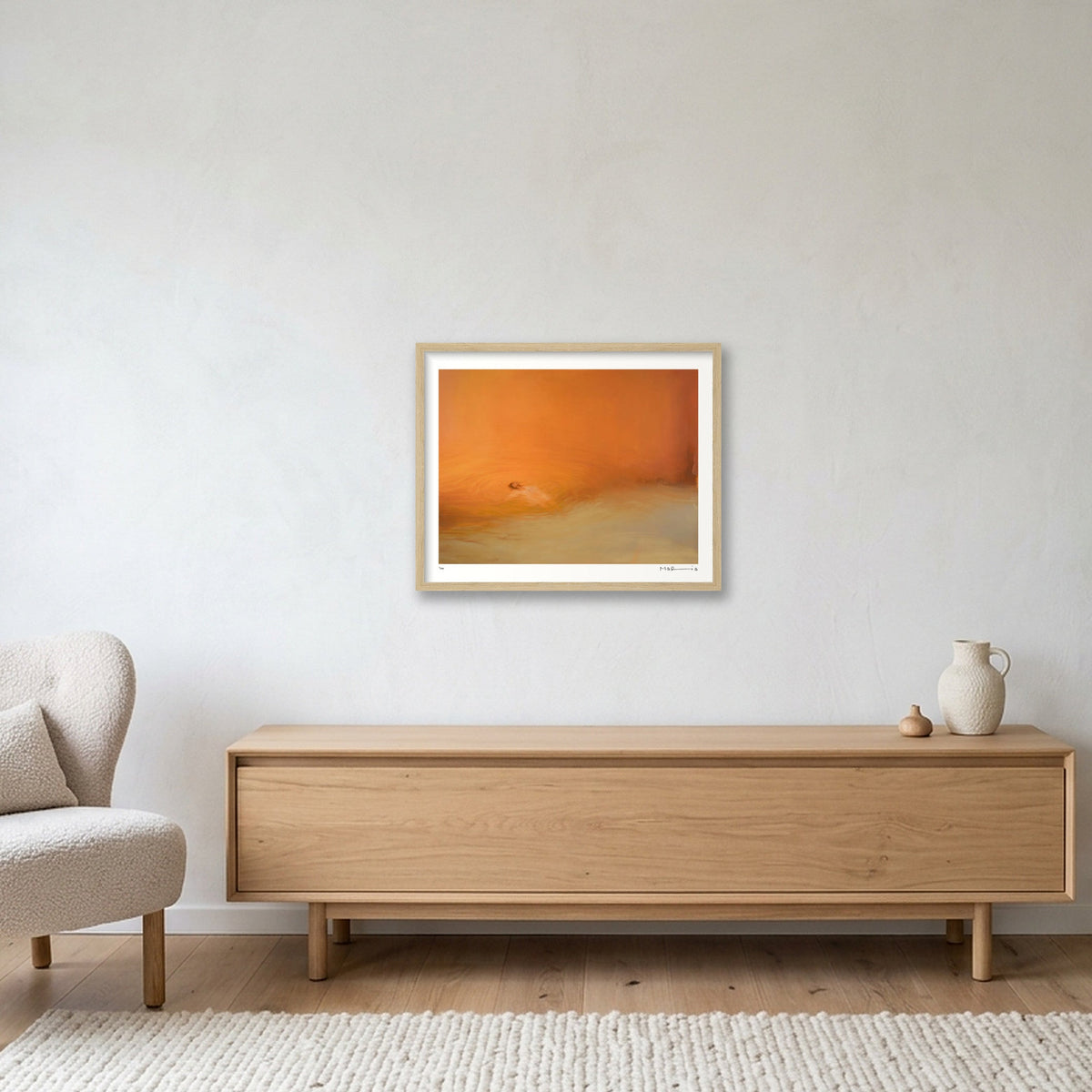 AFLOAT — 50×40cm, 20×16" Oak Frame